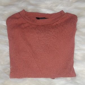 Forever 21 burnt orange crop long sleeve